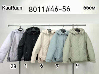 Куртки демисезонные женские KAARAAN (светло-серый) оптом Китай 74905126 8011-28-1