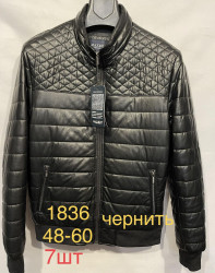 Куртки кожзам мужские MAX-HT (черный) оптом 64587312 1836-26