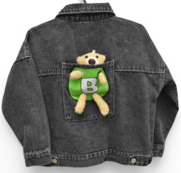 Куртки джинсовые детские оптом 80972134 0102-124