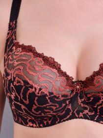 Бюстгальтер Diorella 34178E (  чёрно-красный, E  6 шт. )