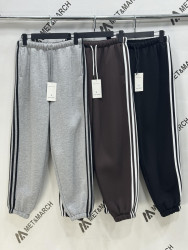 Спортивные штаны женские на флисе (черный) оптом 64310895 1673-168