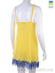 Ночная рубашка, Nadia & Natali оптом --- 8289 yellow-blue батал