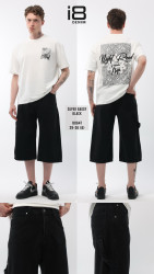 Шорти джинсові чоловічі I8DENIM оптом THREE BLACK 