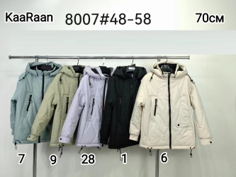 Куртки демисезонные женские KAARAAN (светло-бежевый) оптом Китай 29471803 8007-6-1