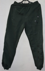 Спортивные штаны мужские на флисе (khaki) оптом 43867521 06-78