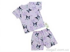 Костюм, Kids-modnik оптом 2620 комплект футболка-шорти св.рожевий