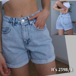 Шорты джинсовые женские ITS BASIC оптом 65497082 2398-4-5