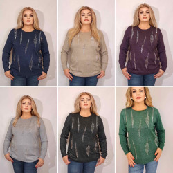 Свитера женские БАТАЛ оптом 29456718 54-22