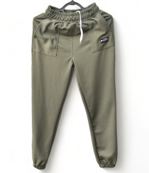 Спортивные штаны женские (зеленый) оптом 03751692 04-27
