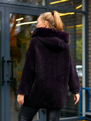 Кофти жіночі БАТАЛ (фіолетовий) оптом