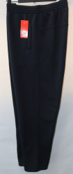 Спортивные штаны мужские БАТАЛ на флисе (dark blue) оптом 86325907 317-75