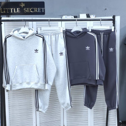 Спортивные костюмы женские на флисе (графит) оптом 62074189 1000-2