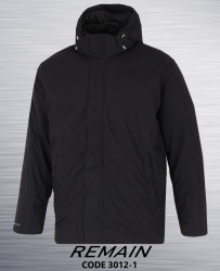 Куртки зимние мужские REMAIN БАТАЛ (черный) оптом 85174609 3012-1-6