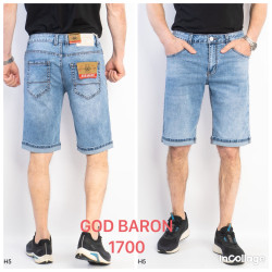 Шорты джинсовые ПОЛУБАТАЛ мужские оптом FANGSIDA 18536794 1700-9
