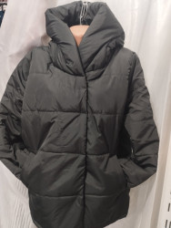 Куртки демисезонные женские БАТАЛ (черный) оптом 62793410 160-55