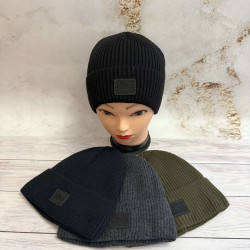 Шапки мужские на флисе оптом 59721630 98-2