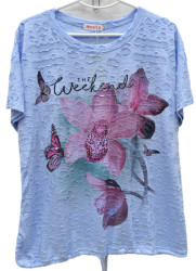 Футболки женские ПОЛУБАТАЛ оптом 73480251 8202-159