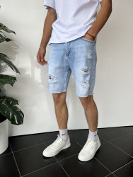 Шорти джинсові чоловічі I8DENIM оптом THREE BLACK 