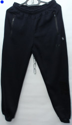 Спортивные штаны мужские на флисе (dark blue) оптом 38107456 04-13