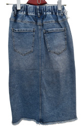 Спідниці джинсові жіночі БАТАЛ оптом DRAGON 