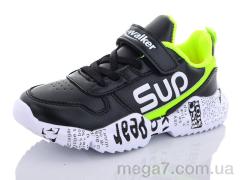 Кроссовки, Euro baby оптом A9066-1 black-yellow