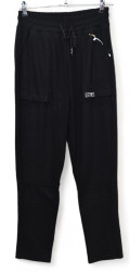Спортивные штаны женские БАТАЛ (черный) оптом 63528791 904-106