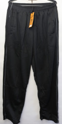 Спортивные штаны мужские БАТАЛ (black) оптом 53609127 106-10