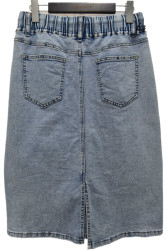 Юбки джинсовые женские БАТАЛ оптом 32467819 8115-144