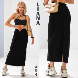Юбки джинсовые женские оптом Liana 84265107 204-1