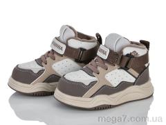 Кроссовки, Clibee-ShoSho оптом ABQ1971P-1 beige-coffee
