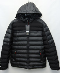 Куртки зимние кожзам мужские FUDIAO (black) оптом 01978245 6831-23