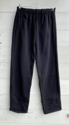 Спортивные штаны мужские БАТАЛ на флисе (черный) оптом 08365127 01-2