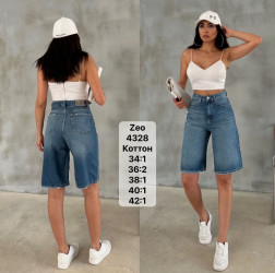 Шорты джинсовые женские ZEO BASIC оптом 14360975 4328-30