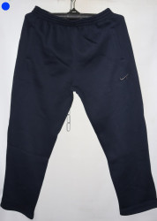 Спортивные штаны мужские БАТАЛ на флисе (dark blue) оптом 89026743 04-23