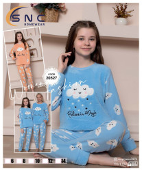 Ночные пижамы детские на флисе оптом 80249617 20527-13
