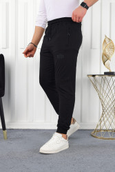 Спортивные штаны мужские БАТАЛ (черный) оптом 56128497 2019-108