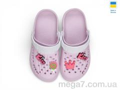 Кроксы, Rai shoes оптом 009 рожевий