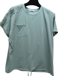 Футболки жіночі БАТАЛ оптом Kiss Me 