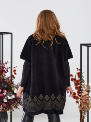 Кардигани жіночі БАТАЛ (чорний) оптом