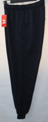 Спортивные штаны мужские БАТАЛ на флисе (dark blue) оптом 23178609 310-71