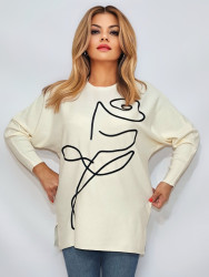 Свитера женские БАТАЛ оптом 98512670 54-23