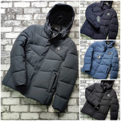 Куртки зимние мужские (серый) оптом Китай 73026591 31-93