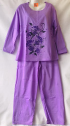 Ночные пижамы женские на байке БАТАЛ оптом 03786941 B87-42