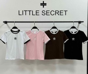 Футболки женские (розовый) оптом 73825049 49-96