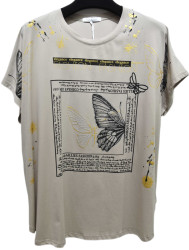 Футболки жіночі БАТАЛ оптом Kiss Me 