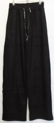 Спортивные штаны женские на меху (black) оптом 89035127 A151-1-1