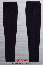 Спортивные штаны мужские БАТАЛ (темно-синий) оптом 71069258 21-1138-Е03-16