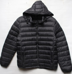 Куртки демисезонные мужские БАТАЛ (черный) оптом 69123785 205-14