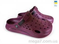 Кроксы, Rai shoes оптом 517-08 бордо