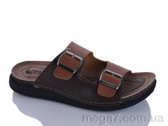 Шлепки, Oscar оптом 01-42 корич.мікс